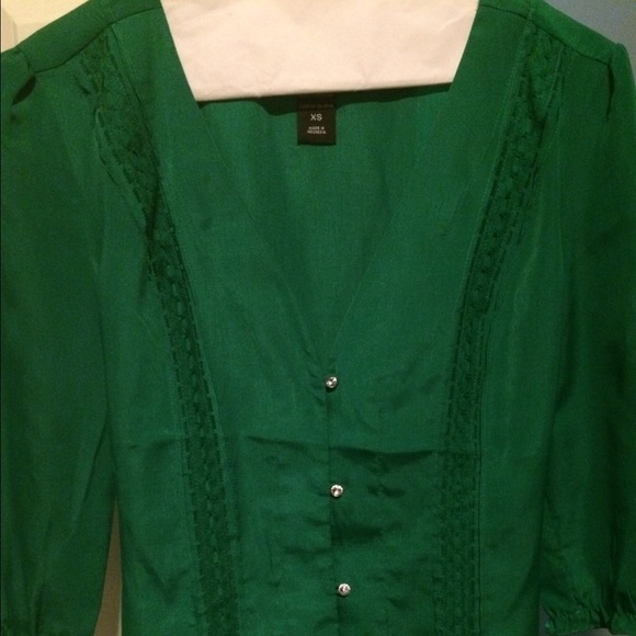 New York and Co crystal embellished top.