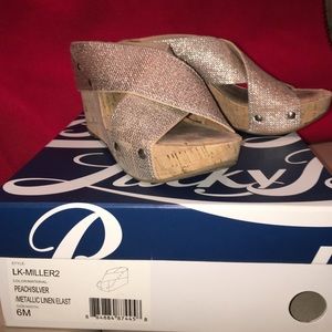 Lucky Metallic Wedges.