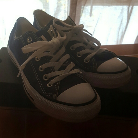 Converse all star navy canvas sneakers