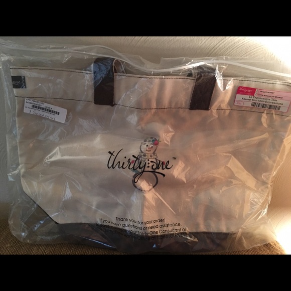 Thirty one snowman canvas tote