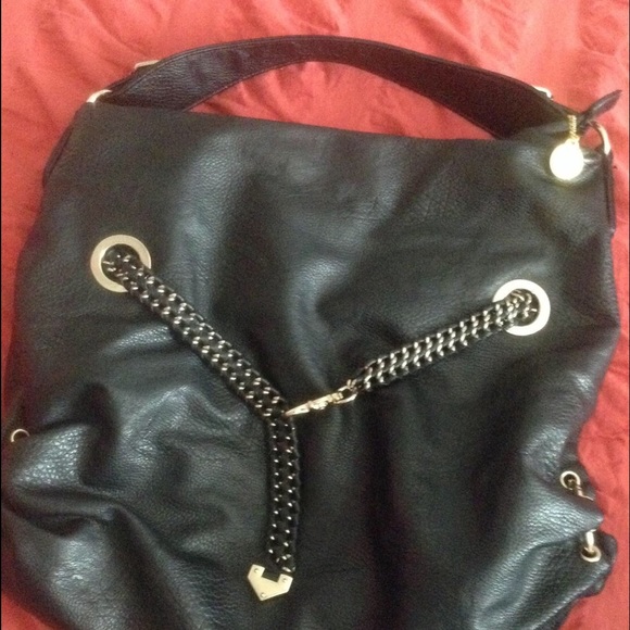 Black Leather Big Buddha Purse