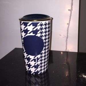 Starbucks Houndstooth Pattern Double Wall Traveler