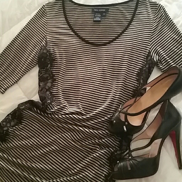 Max Edition Fitted Dress with Lace