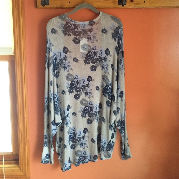 Long sleeve Light Floral Cardigan - Picture 2 of 3