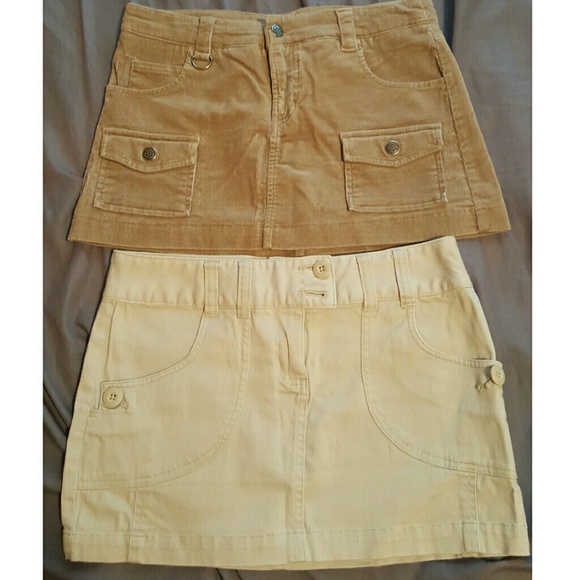 2 khaki skirt bundle