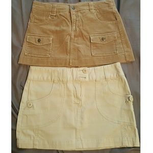2 khaki skirt bundle