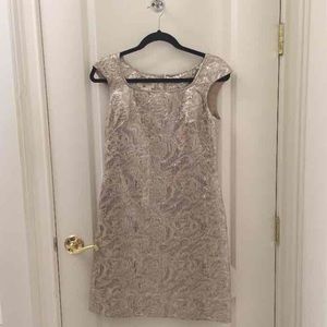 Marchesa Notte Jacquard Dress
