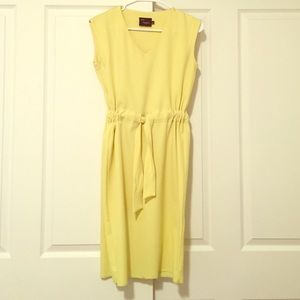 Bright yellow dress