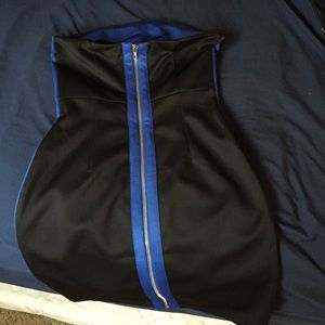 Royal blue mini dress