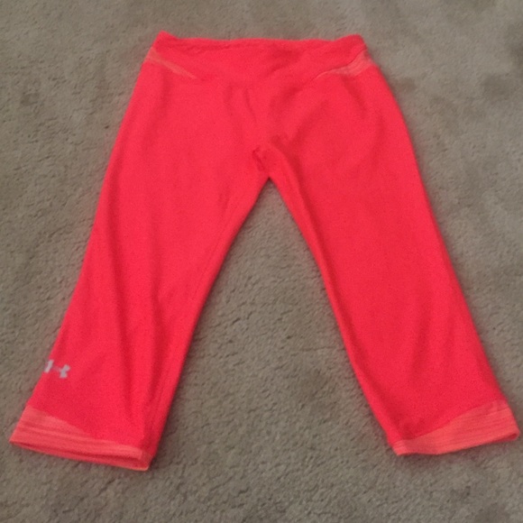 Bright orange Capri pants
