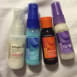Hair products samples