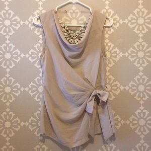 H&M chiffon drape top