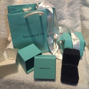 Original Tiffany & Co engagement ring box set