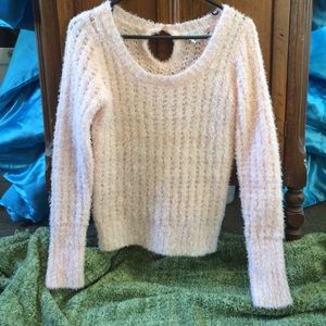 dELi's fuzzy pink sweater szM