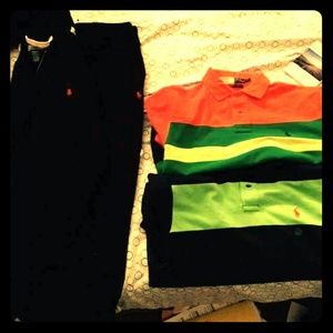 Polo sweater 2polo shirts