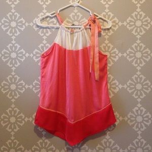 New York  & Company color block halter top