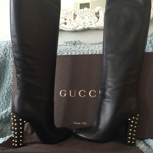 Gucci over the knee boots