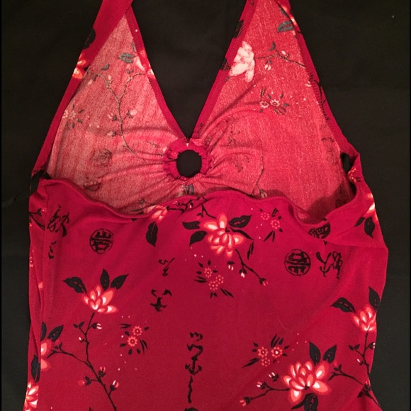 SOLD ASIAN INSPIRED HALTER TOP ❤️ - Picture 2 of 3