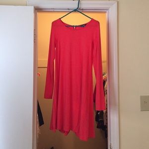 Express long sleeve dress (coral)