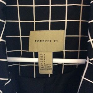 Checkered Black & White Blazer