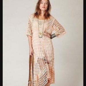 Free people crochet hippie dress