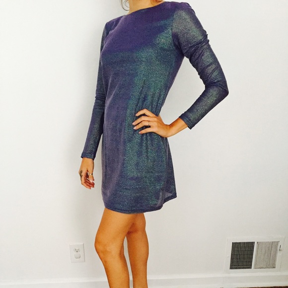 Tildon blue mesh dress