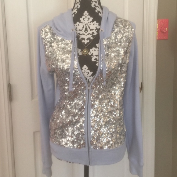 SOLD ON Ⓜ️ LE Victoria's Secret Sequin Hoodie