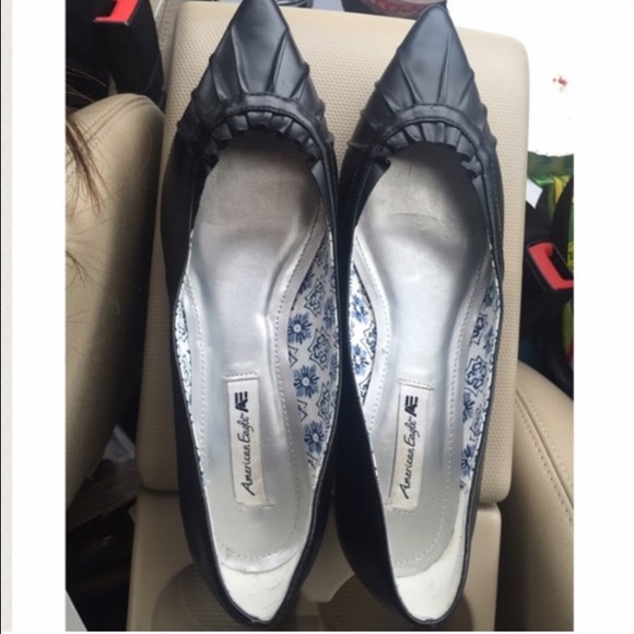 American Eagle Outfitters Shoes - AMERICAN EAGLE Pointed Toe Black Flats