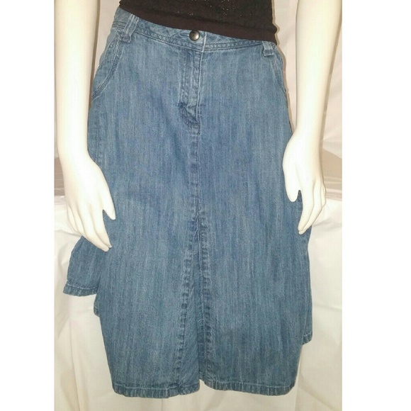 Christopher & Banks Dresses & Skirts - Sale Pleated Jean skirt