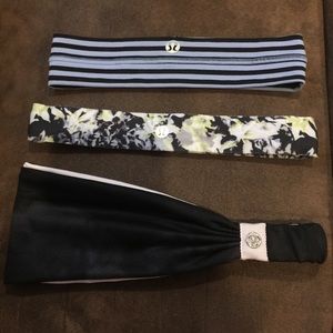 Lot of 3 Lululemon headbands