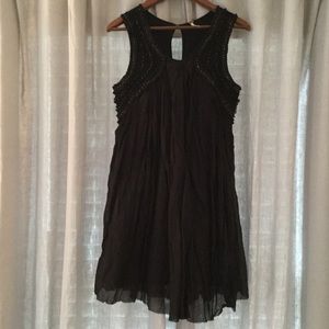Free People Black Trapeze Dress, Size Small