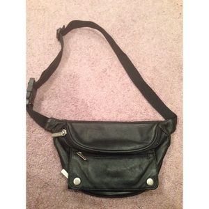 Brookstone Leather Fanny Pack