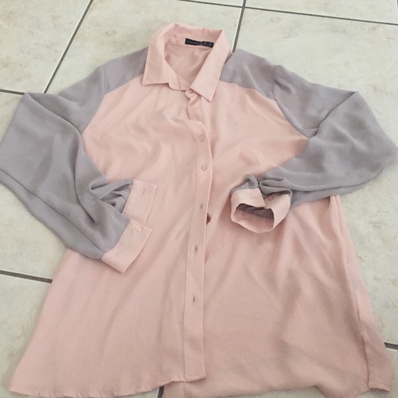 Two tone blouse