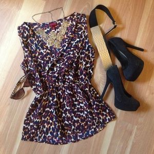 Target leopard print top