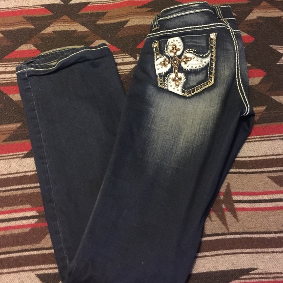 Dark denim jeans size 7 long