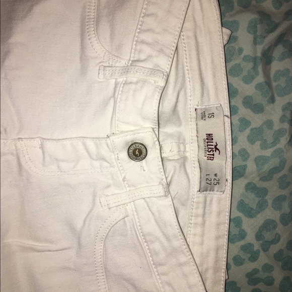 White hollister jeans