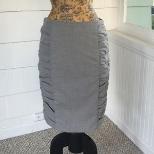 Gray Pencil Skirt