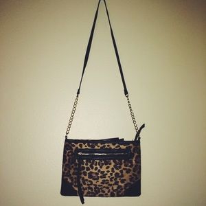 Cotton On Leopard Print Crossbody Purse