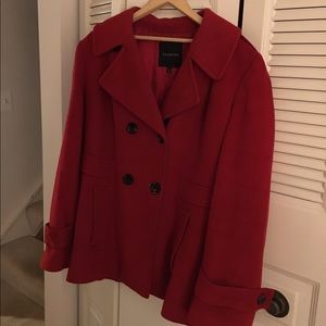 Talbots Red Wool winter coat