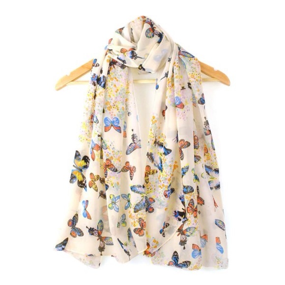 Accessories - NEW Butterfly Print Scarf