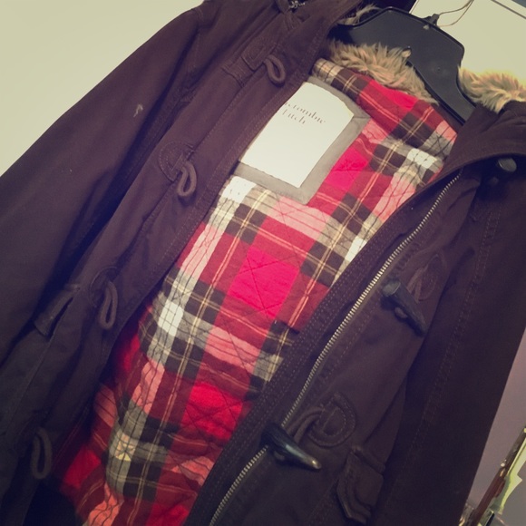 Abercrombie brown winter coat