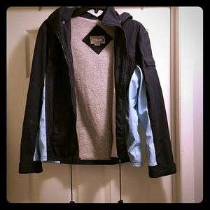 Hooded spring or fall jacket