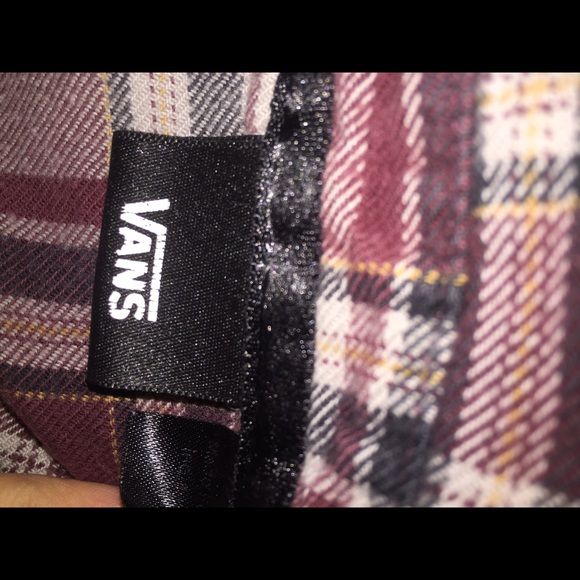 Vans red plaid flannel