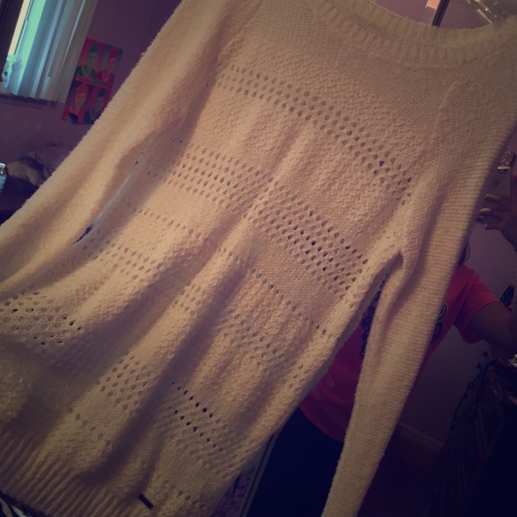 Abercrombie white sweater