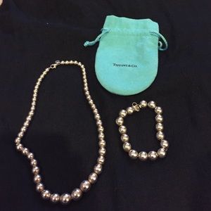 Authentic Tiffany & Co. Bead necklace AND bracelet