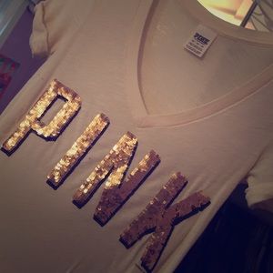 Xs love pink bling t shirt