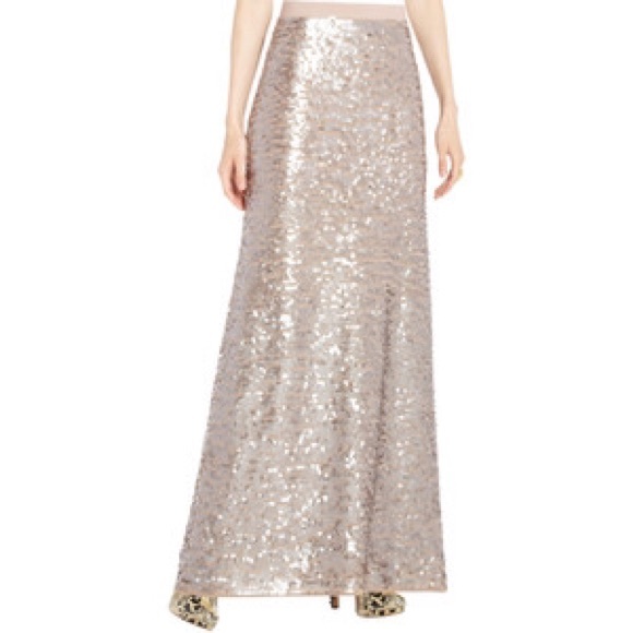 BCBGMAXAZRIA sequin "party" maxi skirt