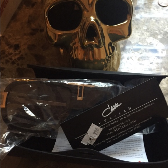 Gold/black cazal frames original $499.99 main image 2