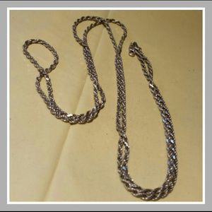 VINTAGE 30" MILOR ITALIAN S.S. ROPE CHAIN