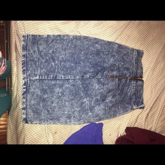 Blue jean skirt